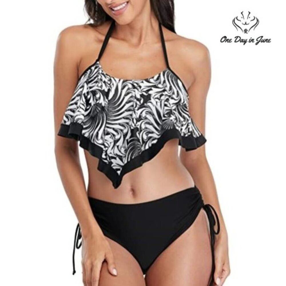 Charmo Flounce Bikini Swimsuit Size S